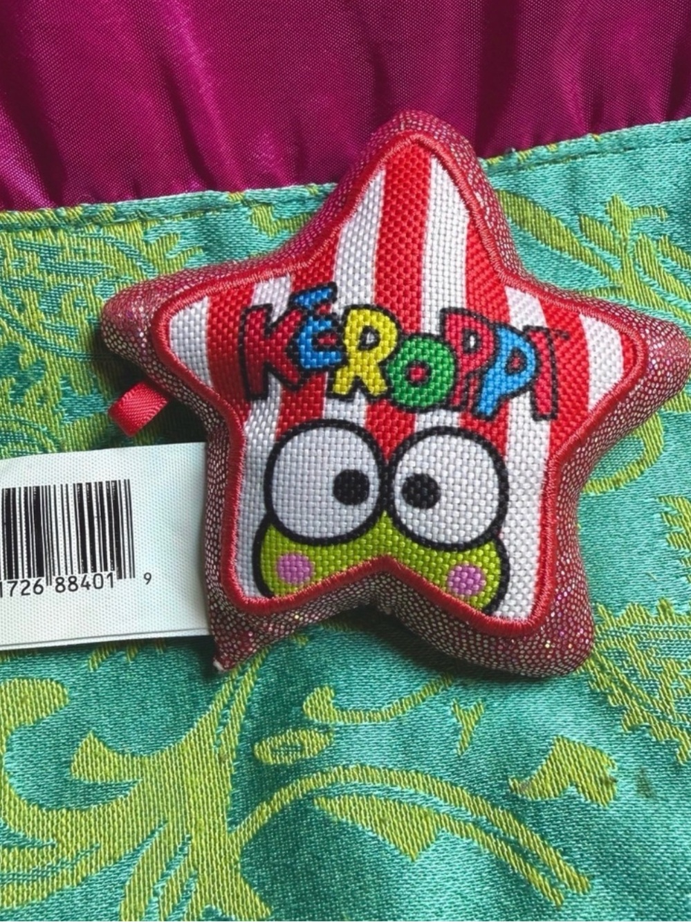 Keroppi Sanrio Star Plush Cat Toy NWOT